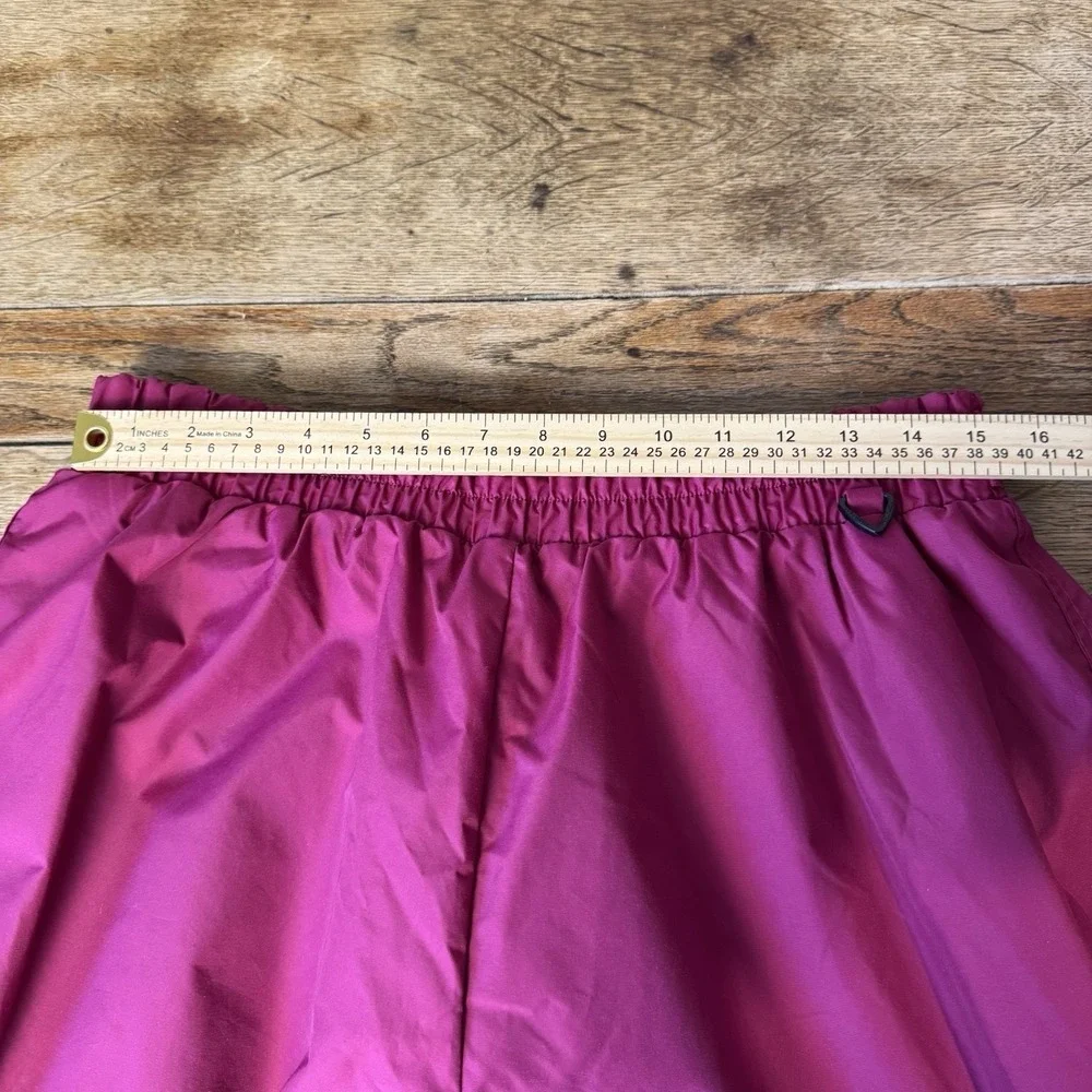 Columbia Ski Snow Pants Women XL Magenta‎ Pink Vintage Nylon Reinforced Cuffs